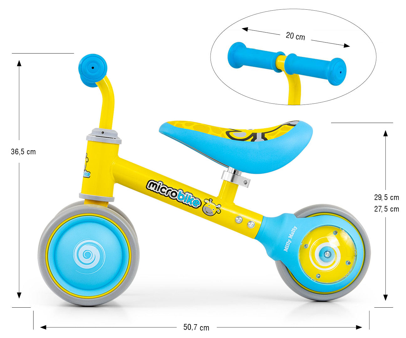 Micro Plus Giraffe -potkuauto, 18–36 kk - Ride-ons - Lasten ajoneuvot