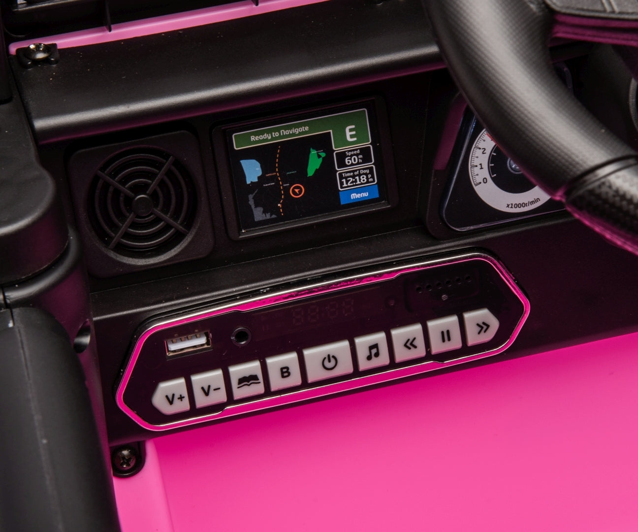 Toyota FJ Cruiser lasten sähköauto pinkki 3+ - Sähköautot - Lasten ajoneuvot
