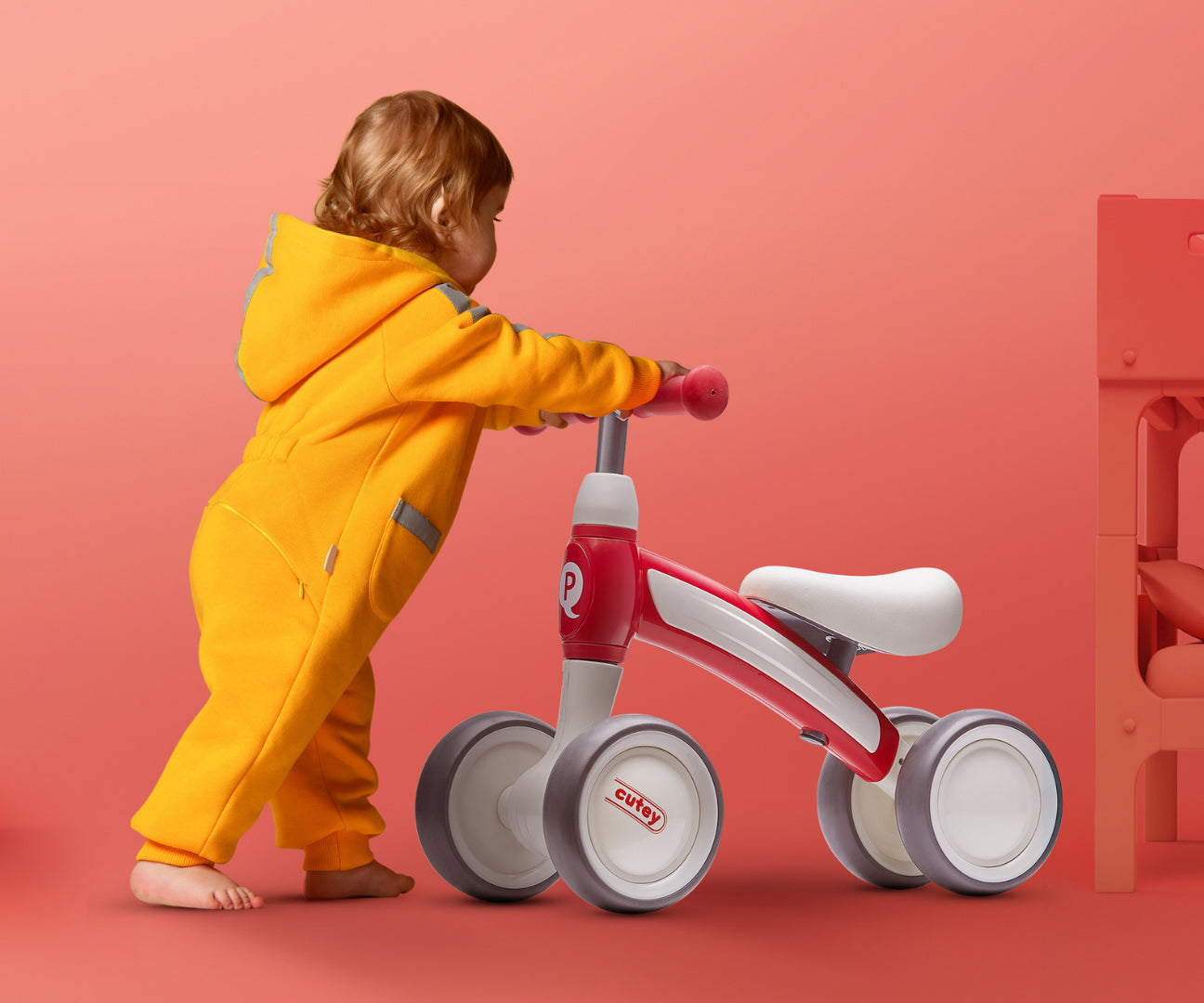 Cutey-potkuauto, vihreä, 1–3 vuotta - Ride-ons - Lasten ajoneuvot