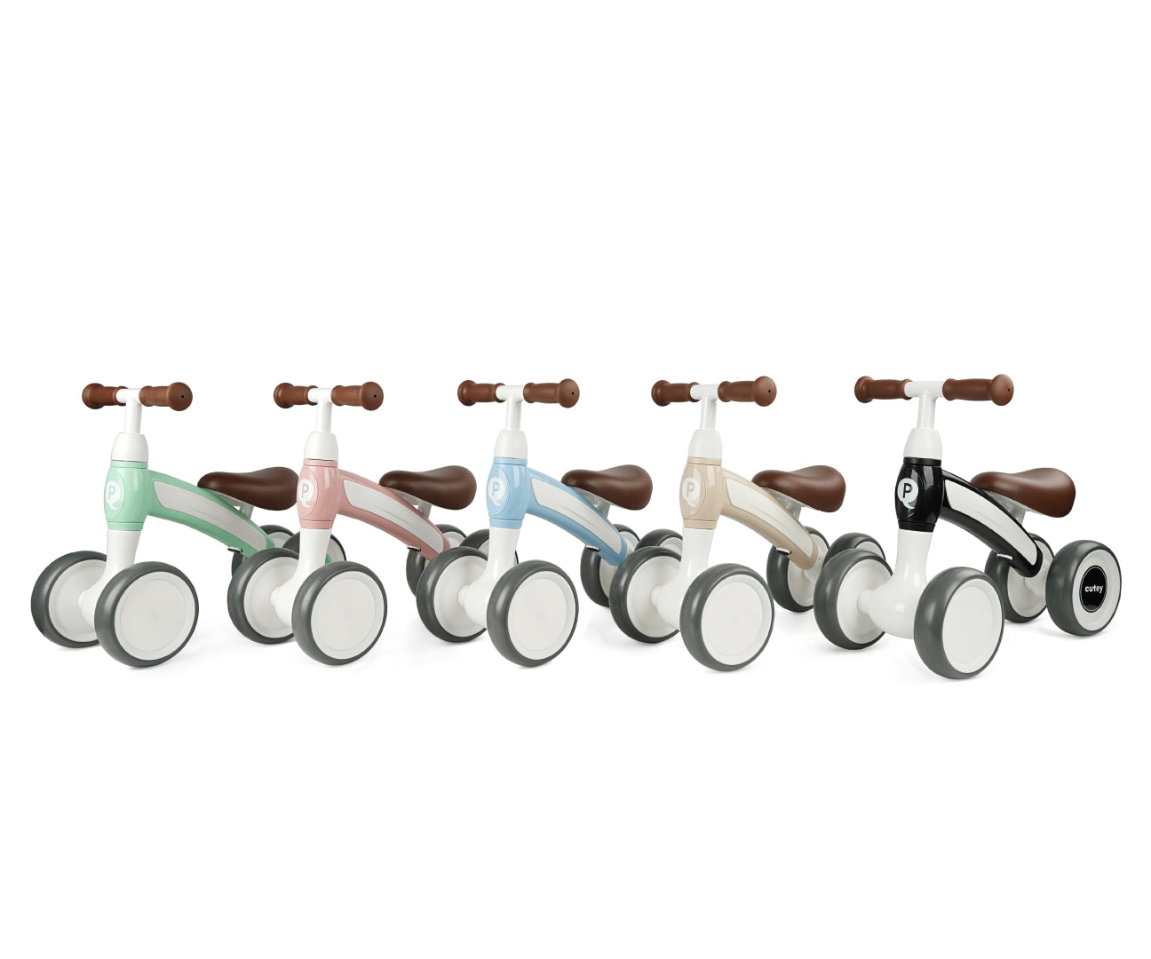 Cutey Retro -potkuauto, vaaleanpunainen, 1–3 vuotta - Ride-ons - Lasten ajoneuvot