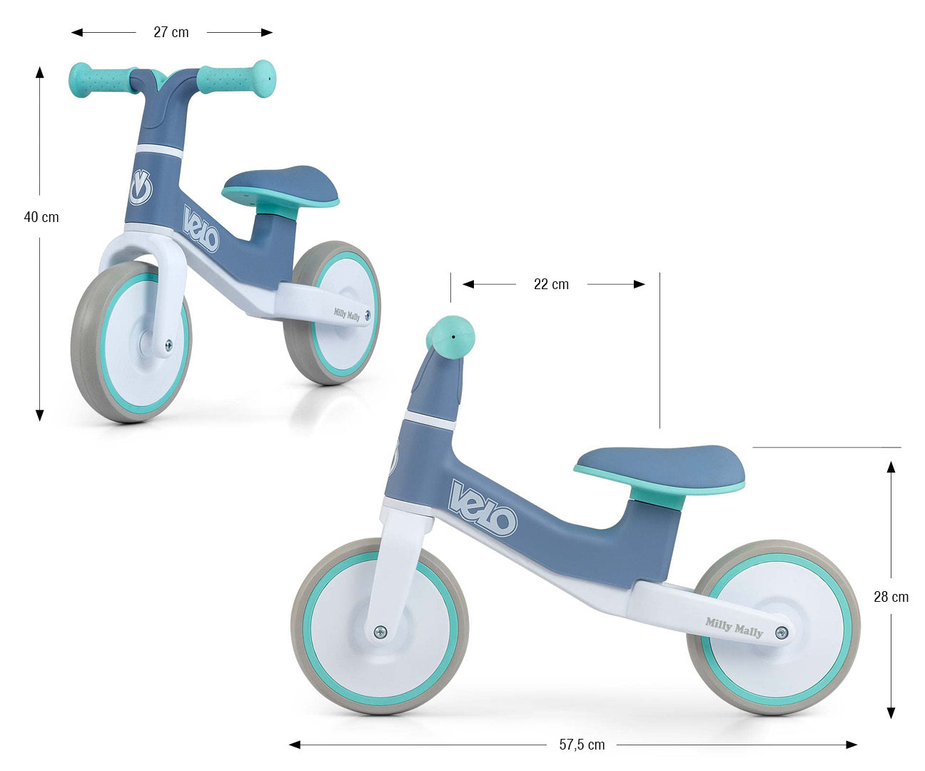 Velo juoksupyörä potkupyörä minttu 18 kk+ - Potkupyörät - Lasten ajoneuvot