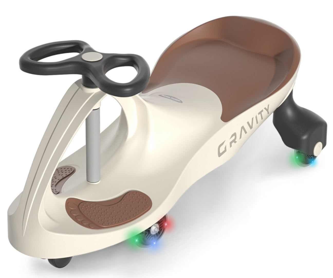 Painovoimalla liikkuva potkuauto Gravity beige/ruskea 3–8-vuotiaille - Ride-ons - Lasten ajoneuvot
