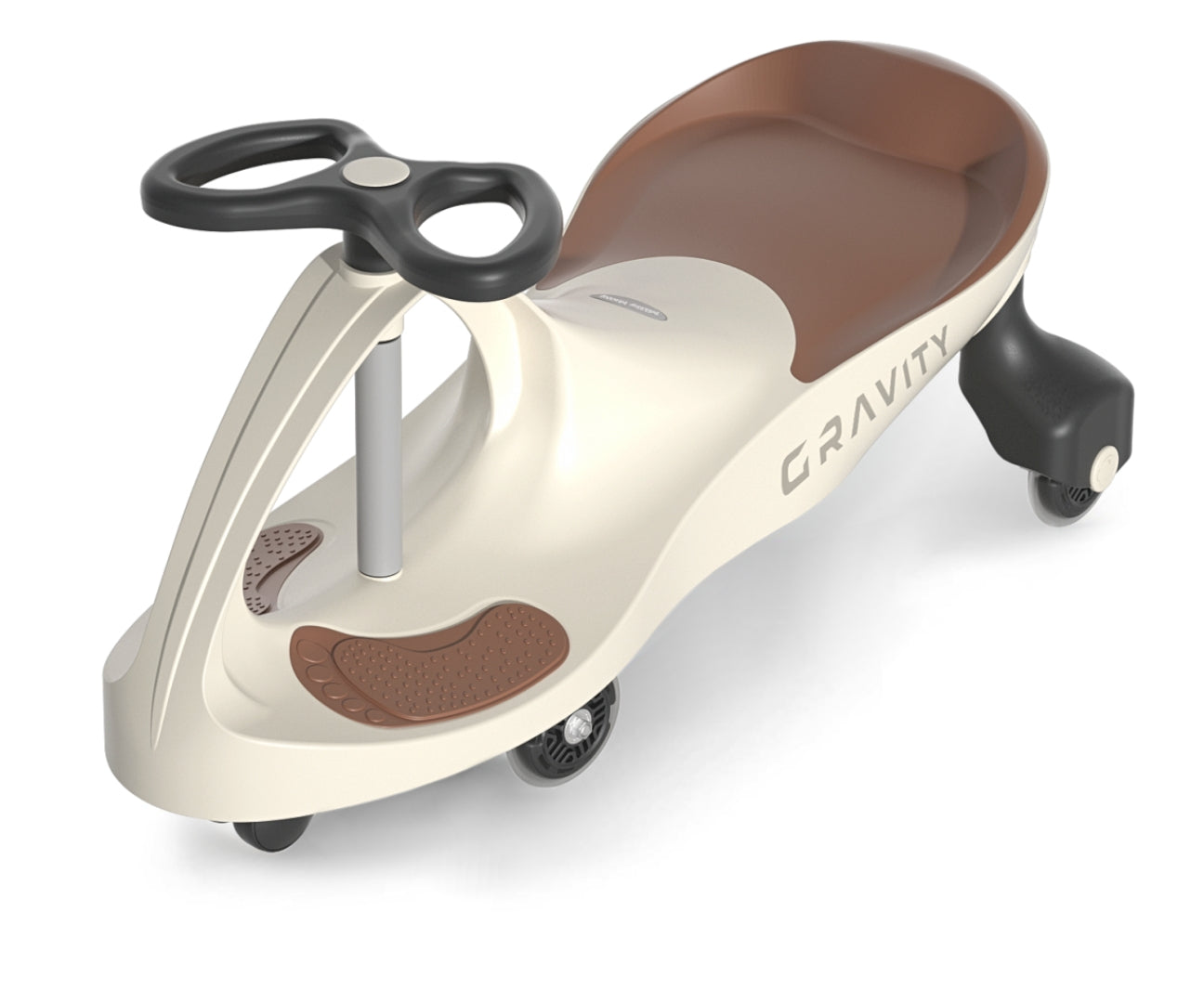Painovoimalla liikkuva potkuauto Gravity beige/ruskea 3–8-vuotiaille - Ride-ons - Lasten ajoneuvot