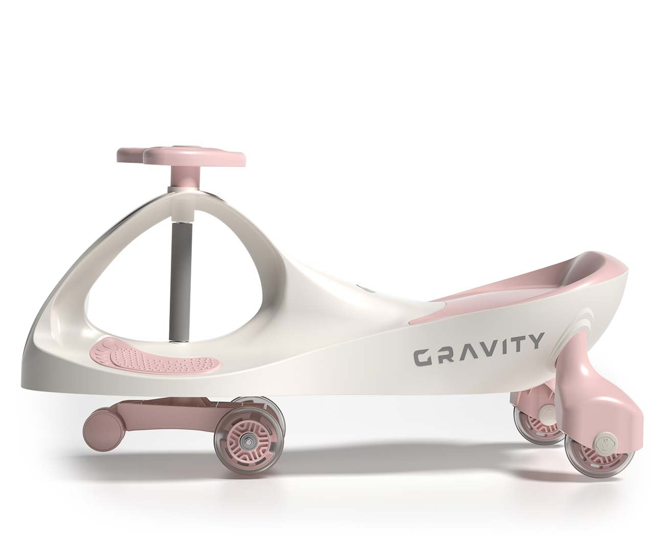 Painovoimalla liikkuva potkuauto Gravity kerma/pinkki 3–8-vuotiaille - Ride-ons - Lasten ajoneuvot