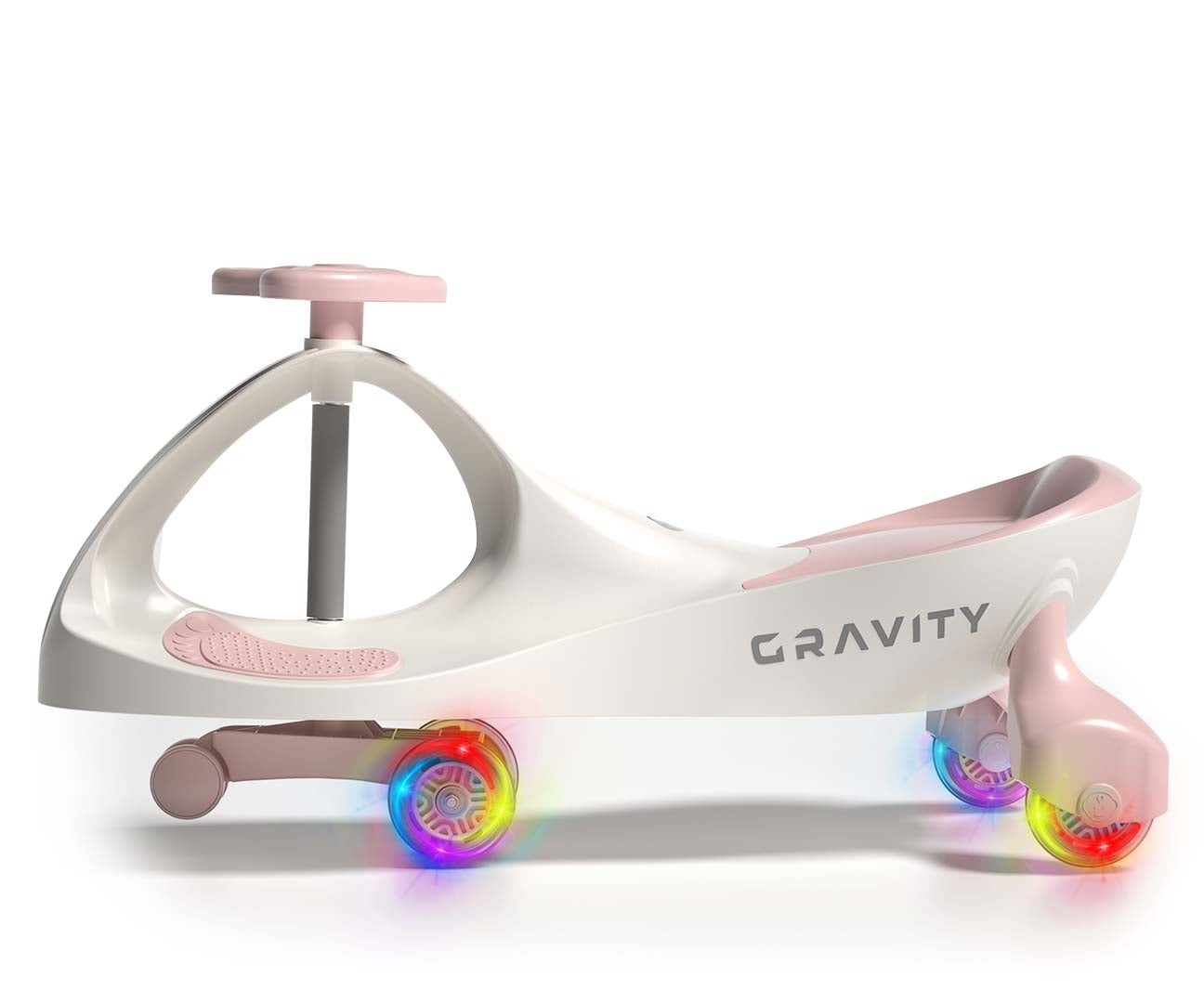 Painovoimalla liikkuva potkuauto Gravity kerma/pinkki 3–8-vuotiaille - Ride-ons - Lasten ajoneuvot