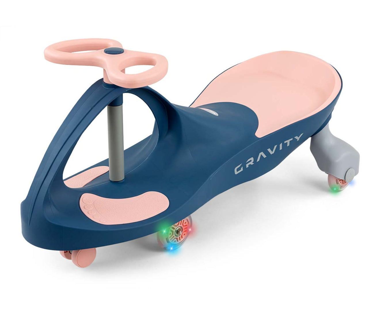Gravity-ajoneuvo LED-renkailla, navy-pinkki, 3+ vuotta - Ride-ons - Lasten ajoneuvot
