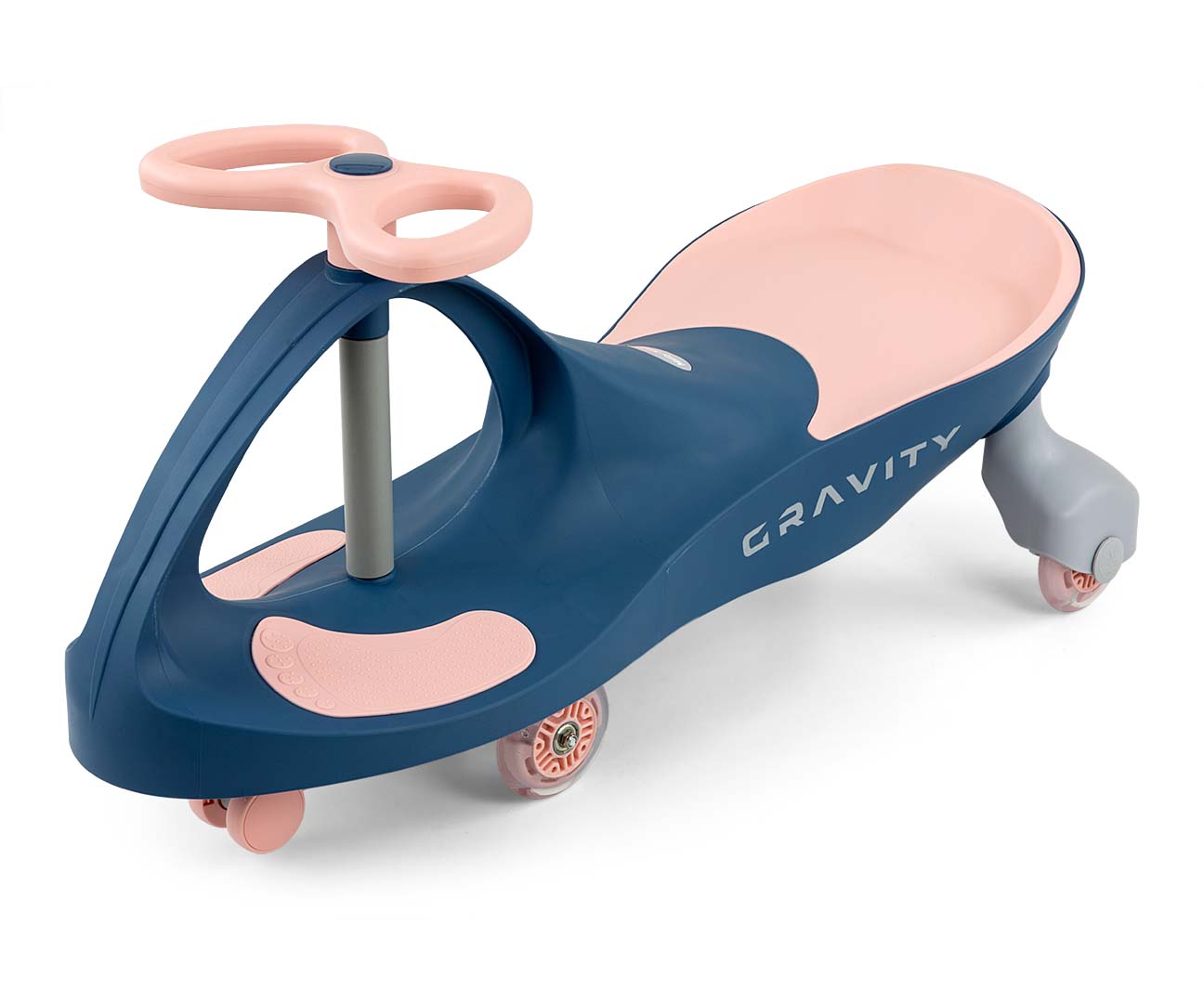 Gravity-ajoneuvo LED-renkailla, navy-pinkki, 3+ vuotta - Ride-ons - Lasten ajoneuvot