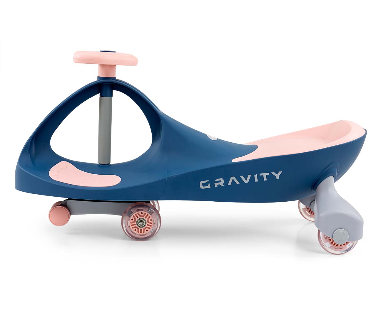 Gravity-ajoneuvo LED-renkailla, navy-pinkki, 3+ vuotta - Ride-ons - Lasten ajoneuvot