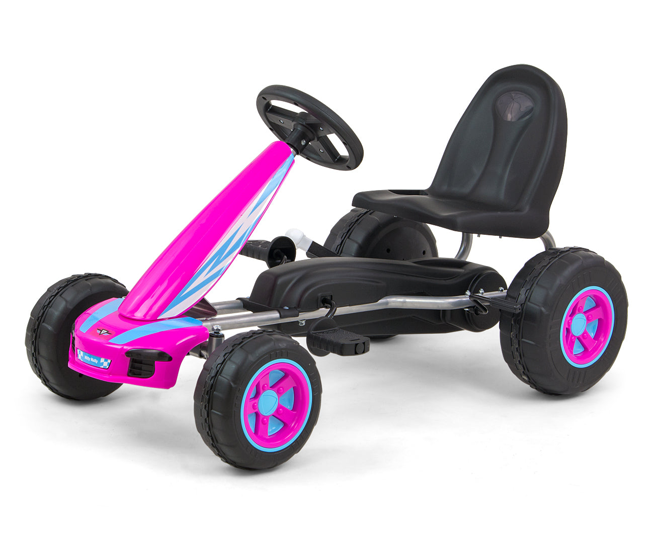 Poljettava lasten kartingauto Viper, pinkki, 3–5-vuotiaille - Kartingit - Lasten ajoneuvot