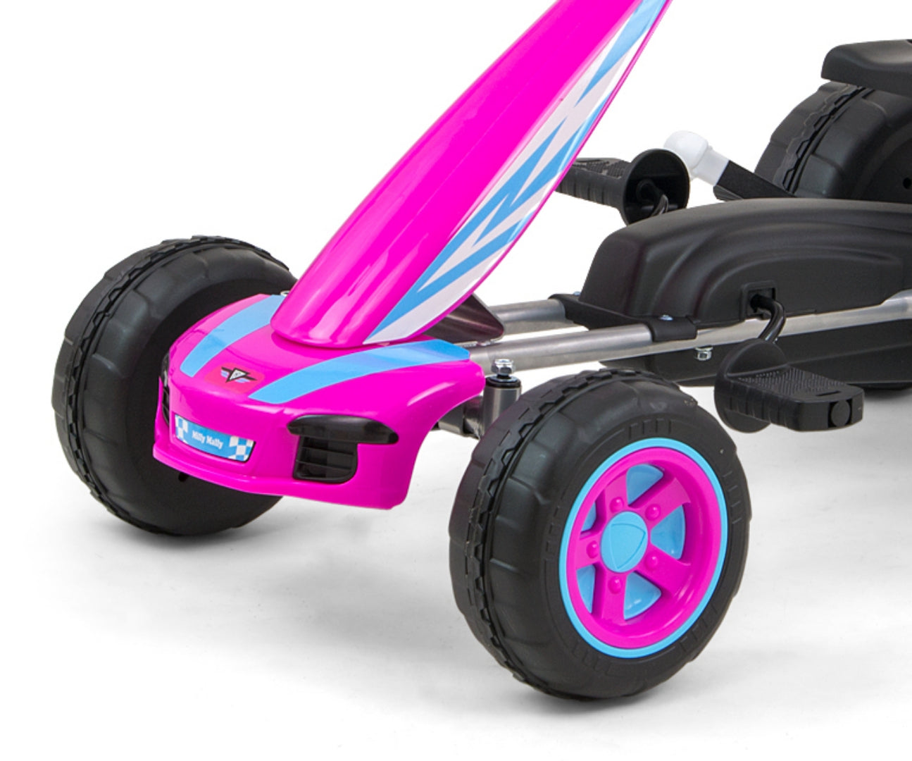 Poljettava lasten kartingauto Viper, pinkki, 3–5-vuotiaille - Kartingit - Lasten ajoneuvot