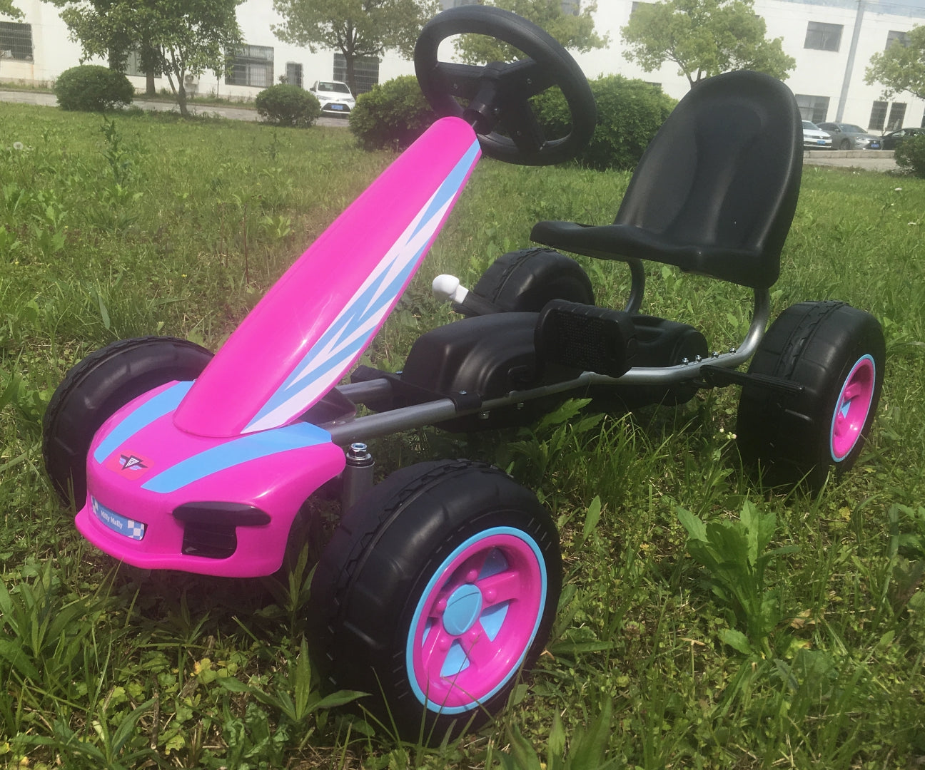 Poljettava lasten kartingauto Viper, pinkki, 3–5-vuotiaille - Kartingit - Lasten ajoneuvot