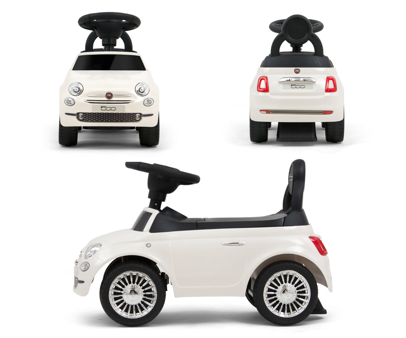 Fiat 500 -potkuauto, punainen, 12–36 kk - Ride-ons - Lasten ajoneuvot