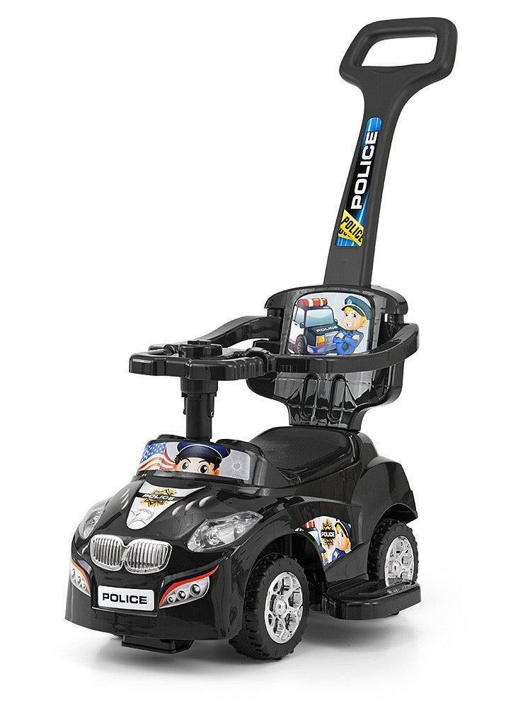 3-in-1 potkuauto Happy musta 18–36 kk - Ride-ons - Lasten ajoneuvot