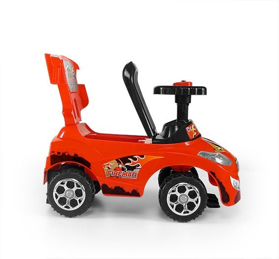 3-in-1 potkuauto Happy musta 18–36 kk - Ride-ons - Lasten ajoneuvot