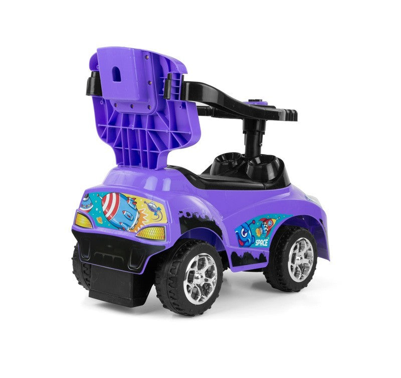 3-in-1 potkuauto Happy musta 18–36 kk - Ride-ons - Lasten ajoneuvot