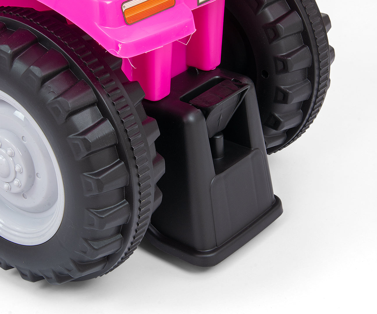 New Holland T7 -traktoripotkuauto peräkärryllä, vaaleanpunainen, 12–36 kk - Ride-ons - Lasten ajoneuvot