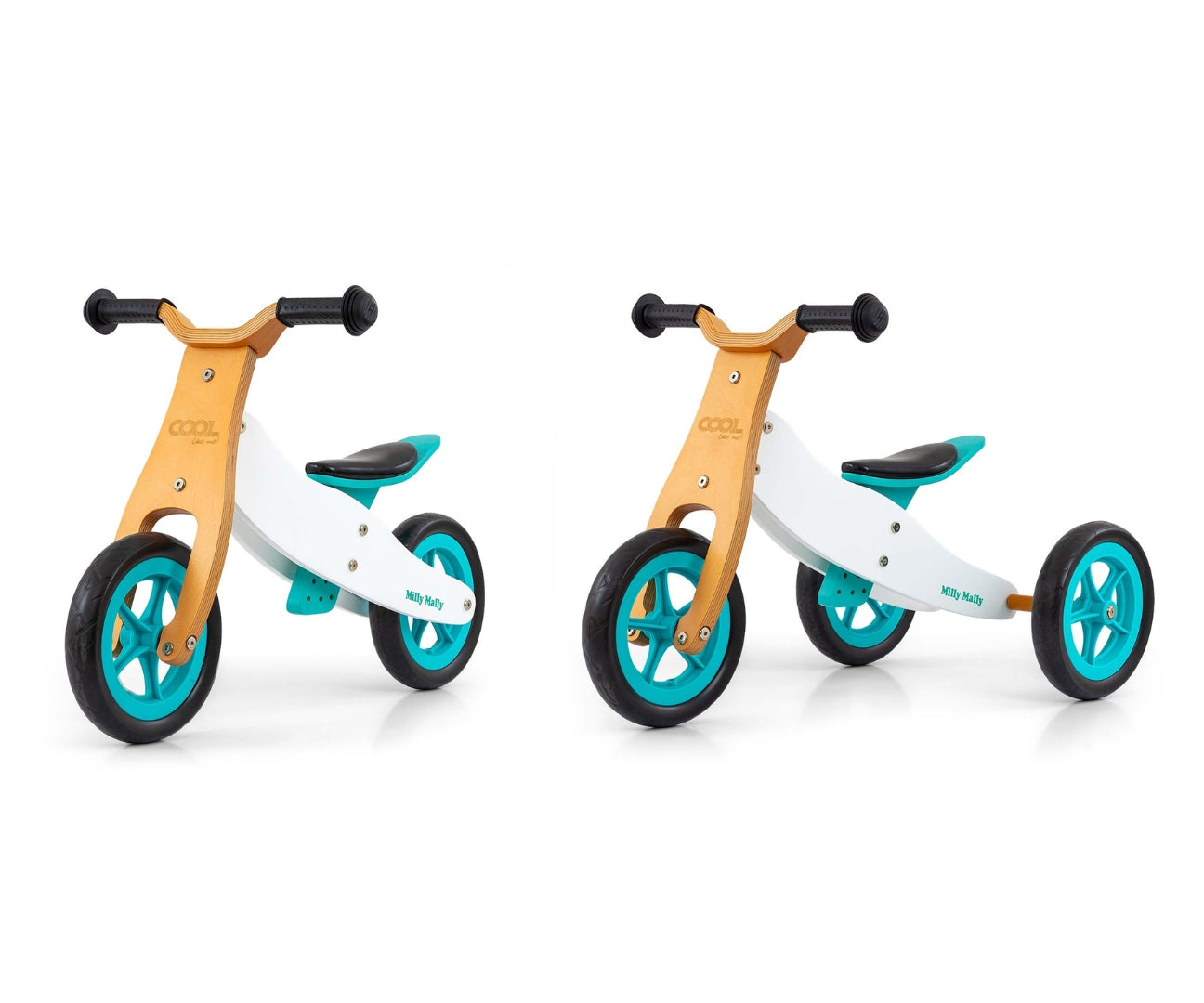 Cool Classic 2-in-1 -potkupyörä, minttu, 18–36 kk - Ride-ons - Lasten ajoneuvot