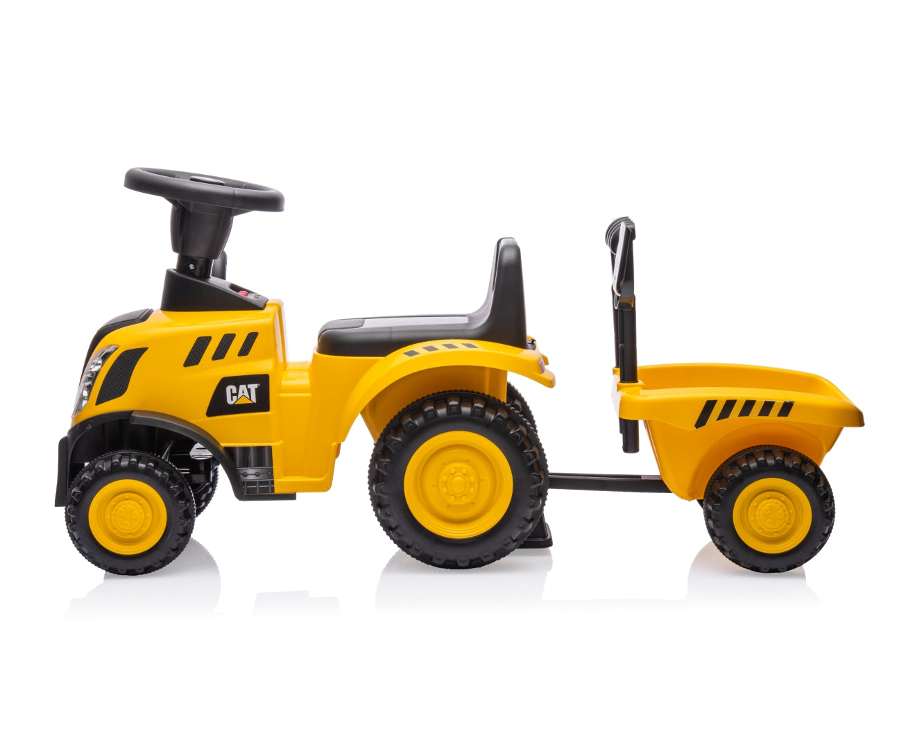 CAT Tractor -traktoripotkuauto peräkärryllä, 12–36 kk - Ride-ons - Lasten ajoneuvot