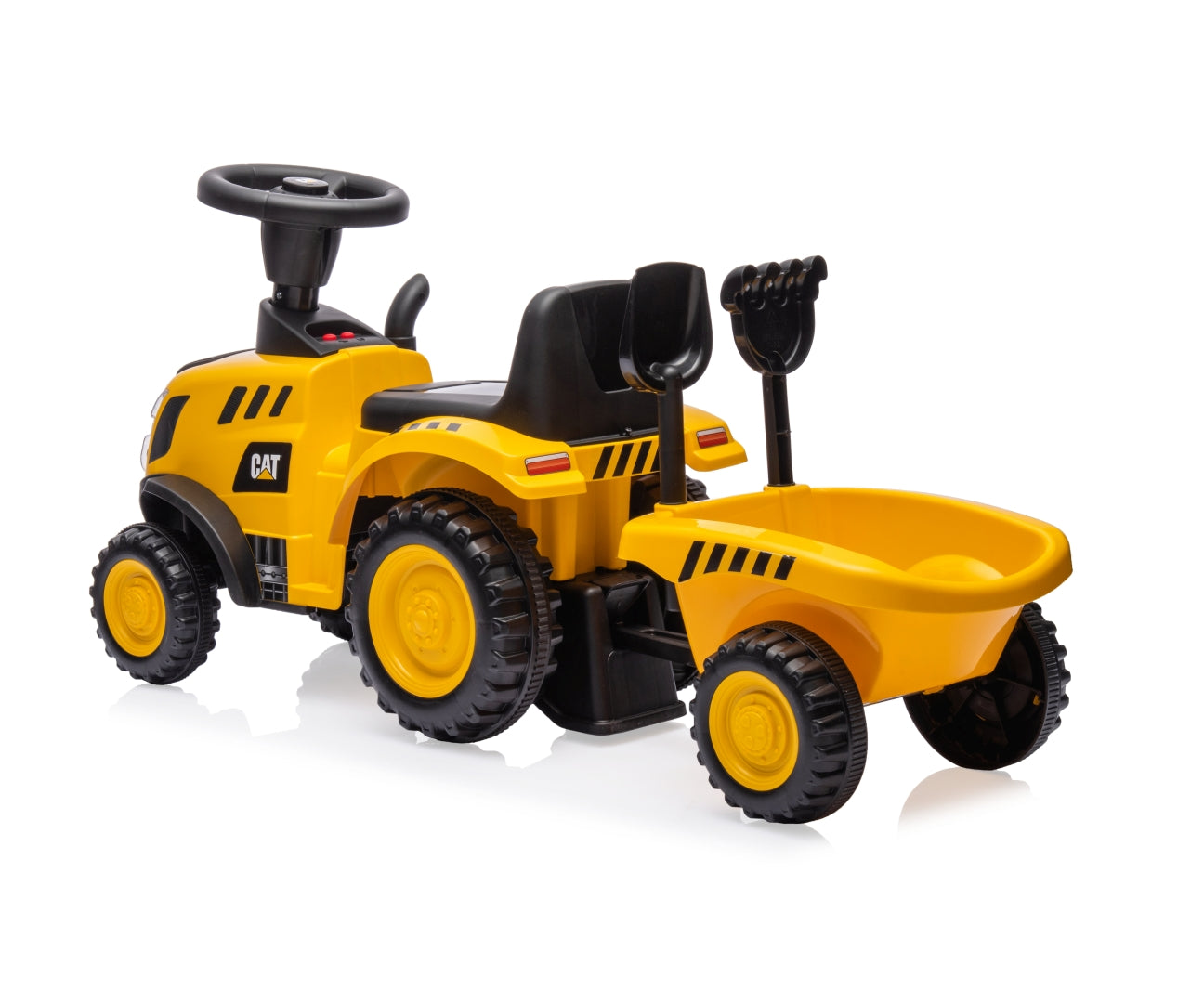 CAT Tractor -traktoripotkuauto peräkärryllä, 12–36 kk - Ride-ons - Lasten ajoneuvot