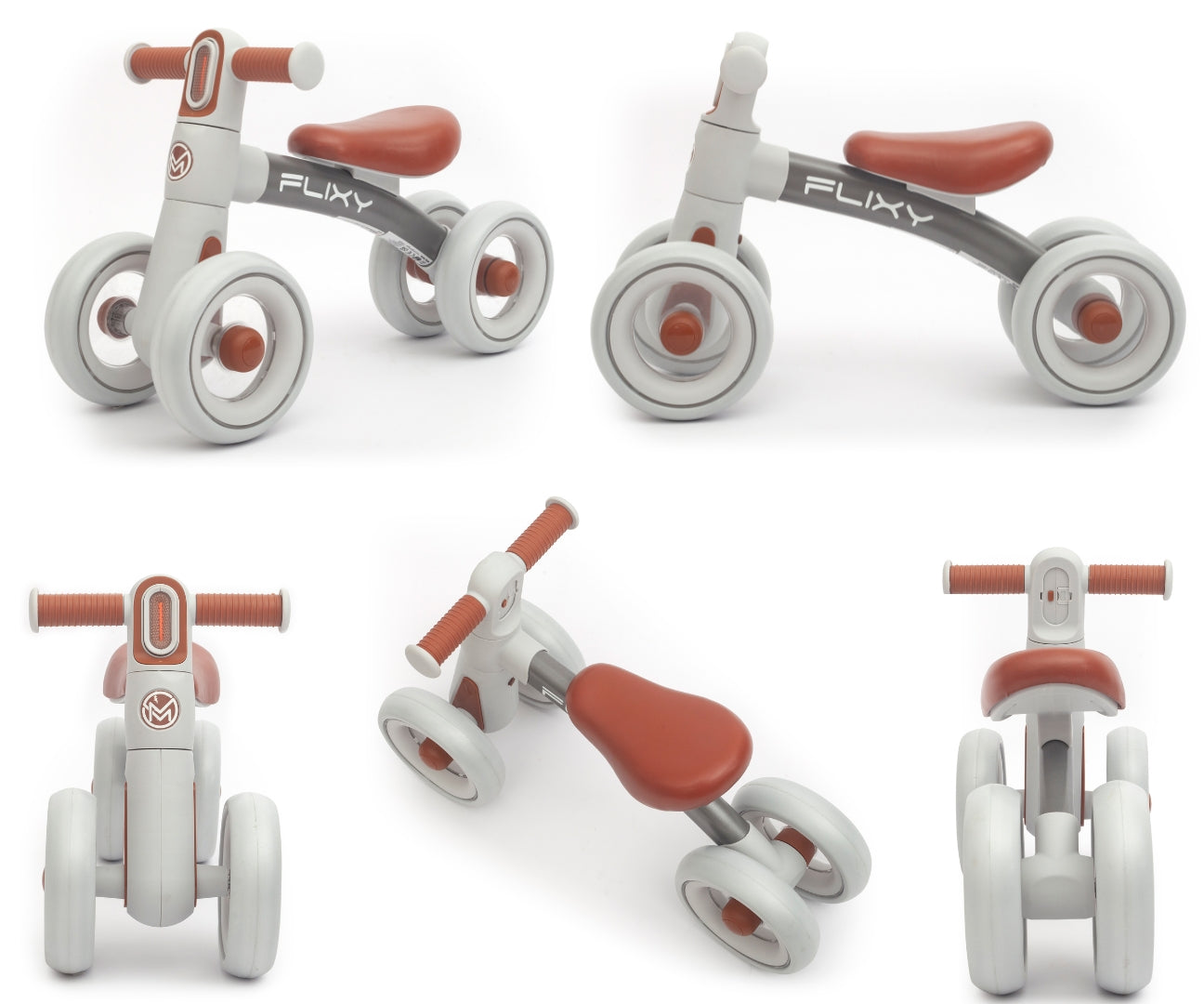Lasten potkuauto Flixy harmaa 12–36 kk - Ride-ons - Lasten ajoneuvot