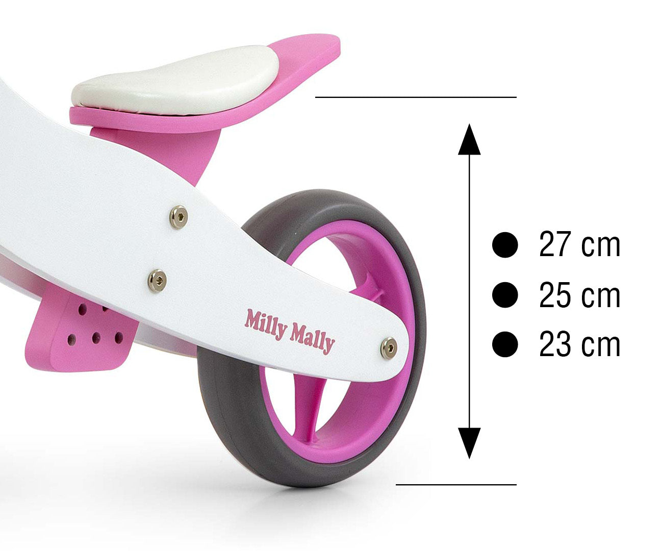 Jake Classic pinkki 2in1 kolmipyörä lapselle 12–36 kuukautta - Kolmipyörät - Lasten ajoneuvot