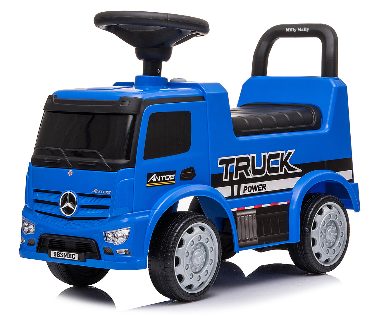 Mercedes Antos -potkuauto, sininen, 12–36 kk - Ride-ons - Lasten ajoneuvot