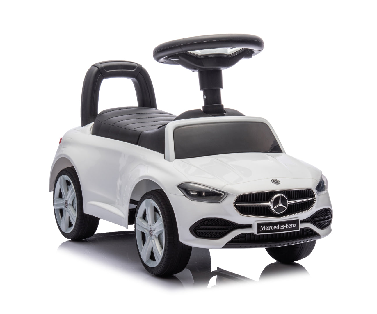 Mercedes C-Class S -potkuauto, valkoinen, 12–36 kk - Ride-ons - Lasten ajoneuvot