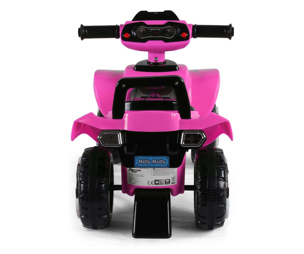 Lasten potkuauto Monster musta/pinkki 12–36 kk - Ride-ons - Lasten ajoneuvot