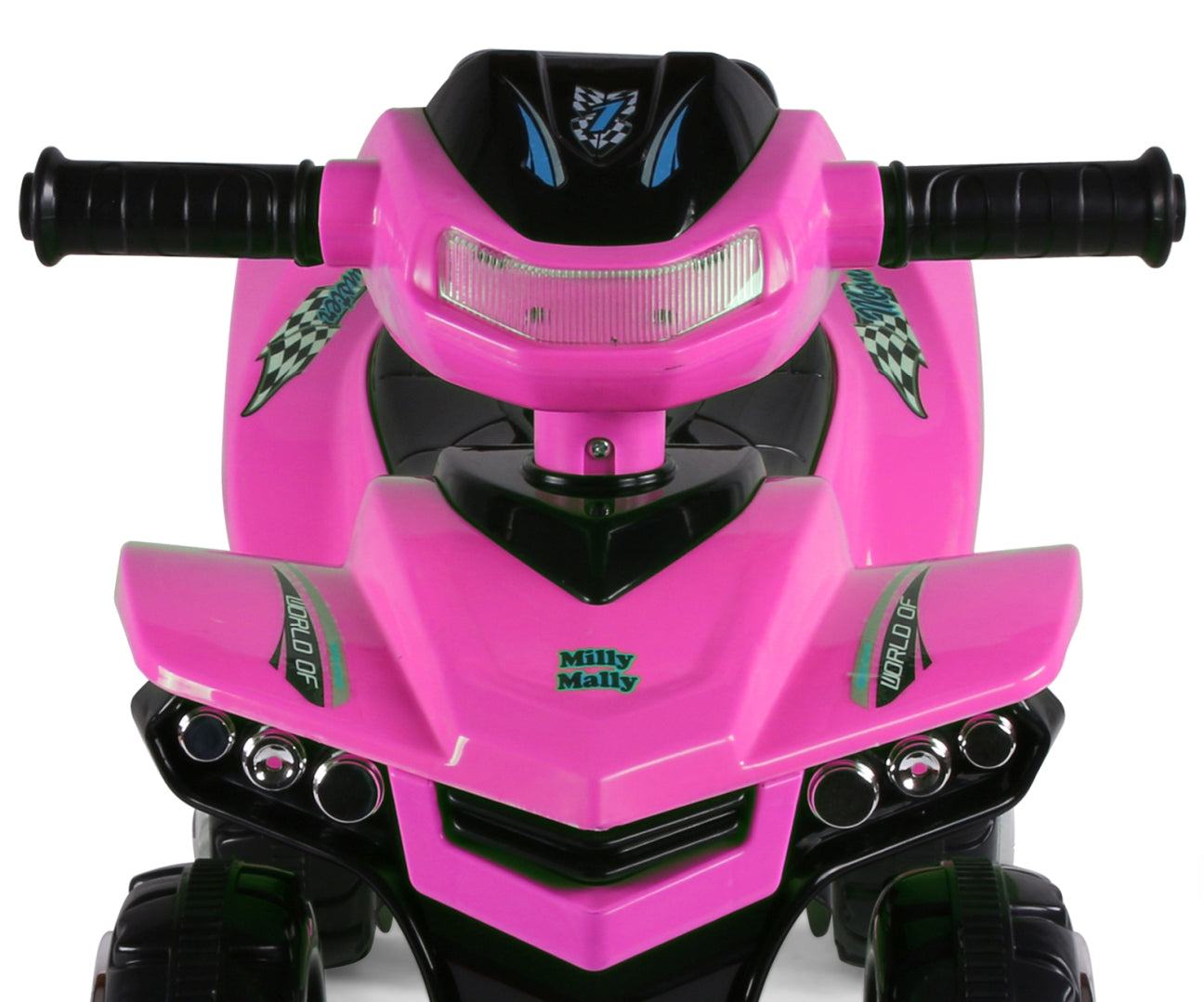 Lasten potkuauto Monster musta/pinkki 12–36 kk - Ride-ons - Lasten ajoneuvot
