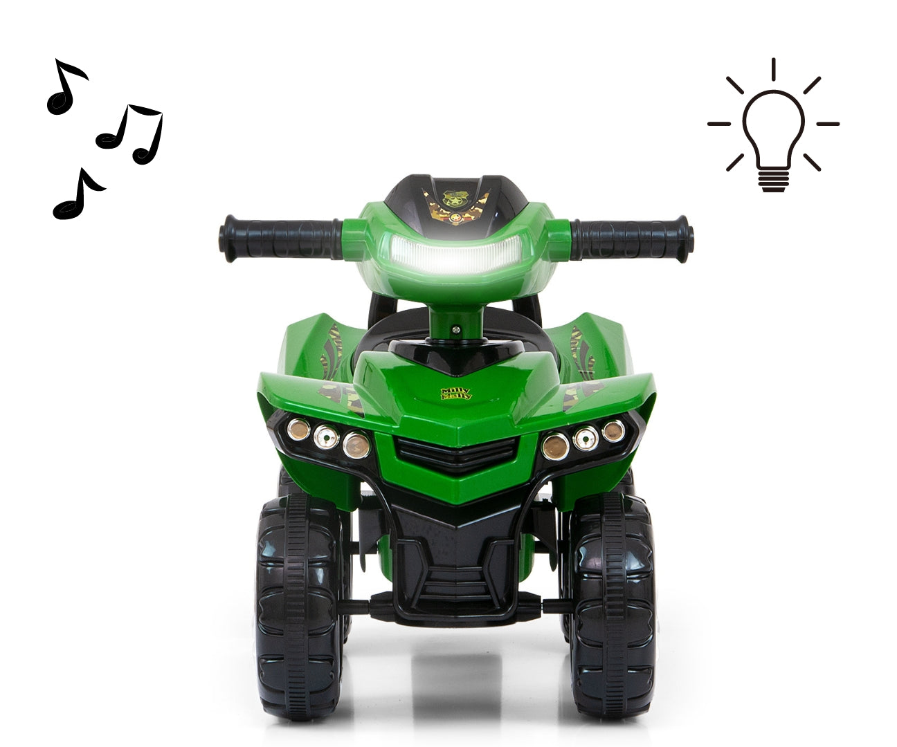 Monster-mönkijäpotkuauto, military, 12–36 kk - Ride-ons - Lasten ajoneuvot