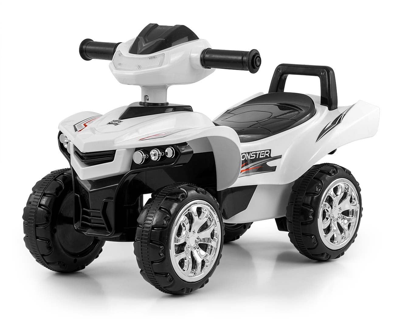 Monster-potkuauto, valkoinen, 12–36 kk - Ride-ons - Lasten ajoneuvot