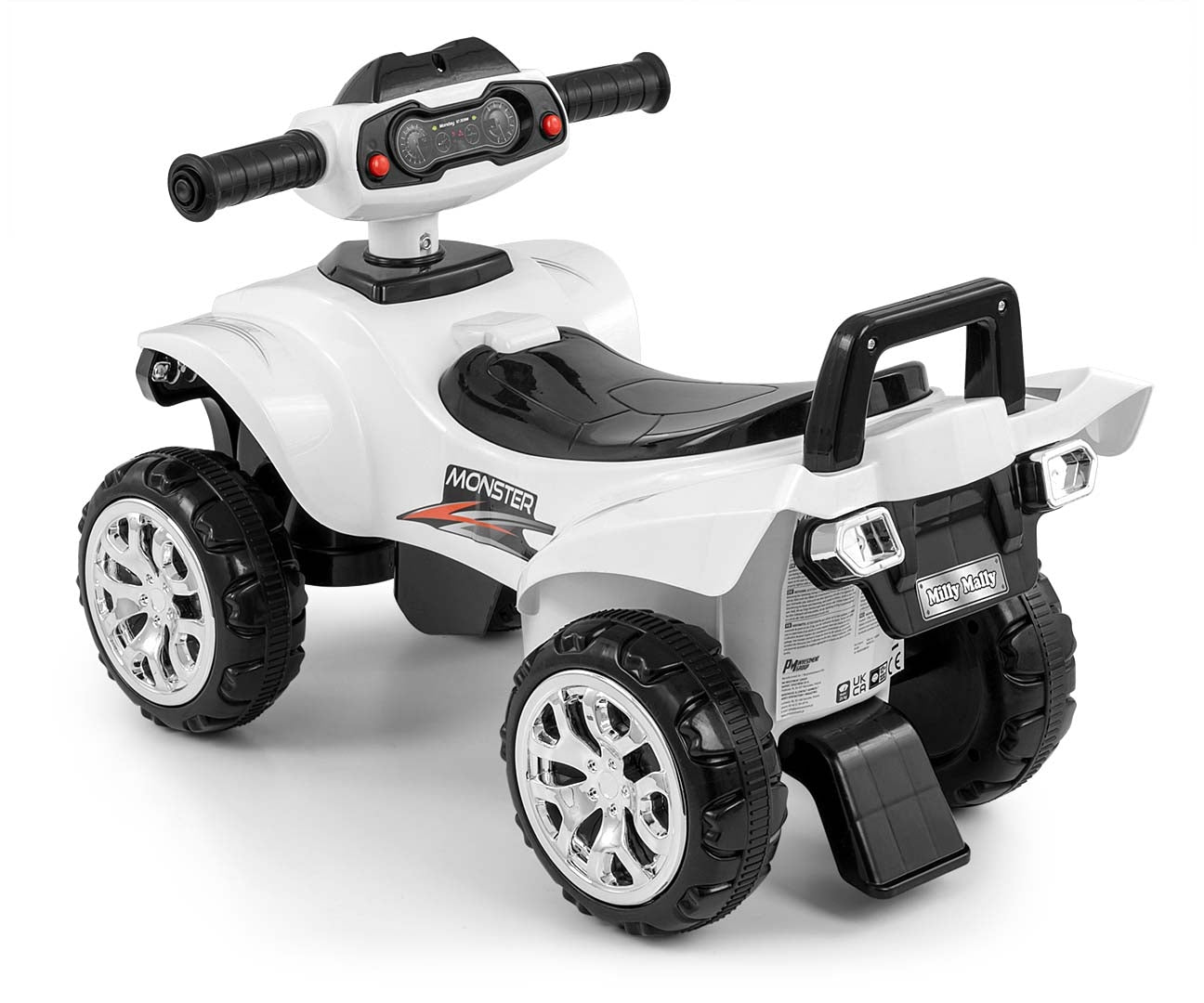 Monster-potkuauto, valkoinen, 12–36 kk - Ride-ons - Lasten ajoneuvot