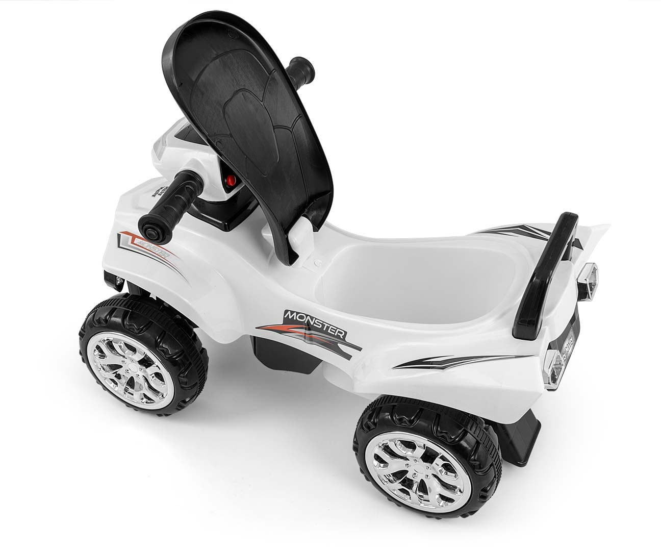 Monster-potkuauto, valkoinen, 12–36 kk - Ride-ons - Lasten ajoneuvot