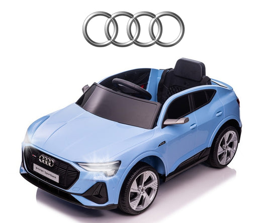 Audi E-Tron Sportback 4x4 lasten sähköauto sininen 3+ - Sähköautot - Lasten ajoneuvot