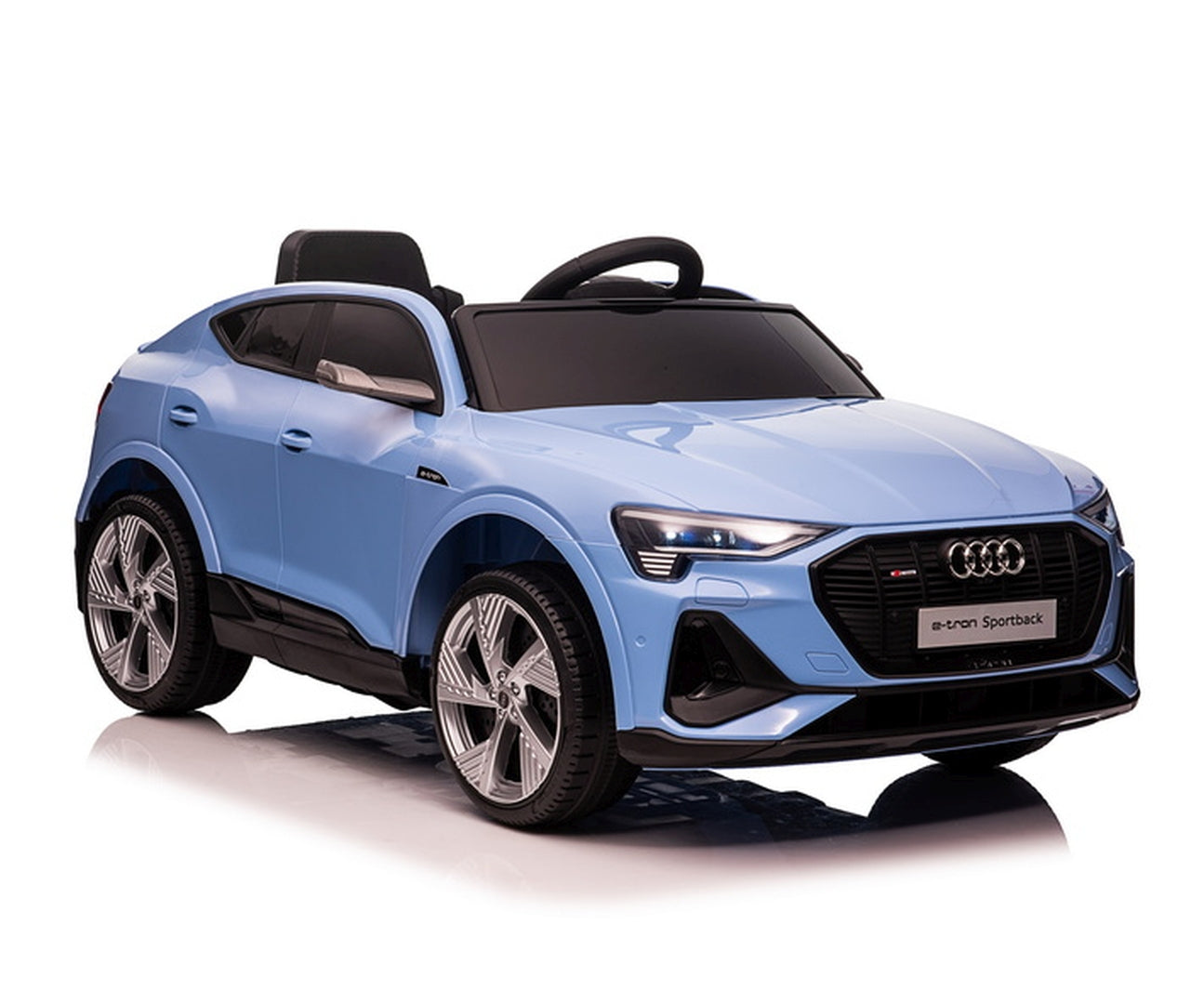 Audi E-Tron Sportback 4x4 lasten sähköauto sininen 3+ - Sähköautot - Lasten ajoneuvot