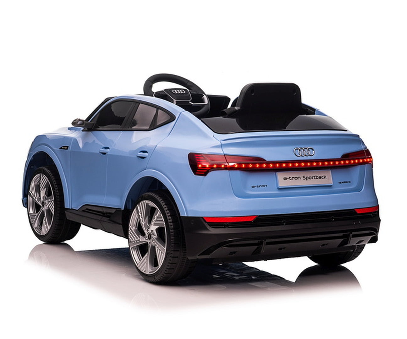 Audi E-Tron Sportback 4x4 lasten sähköauto sininen 3+ - Sähköautot - Lasten ajoneuvot