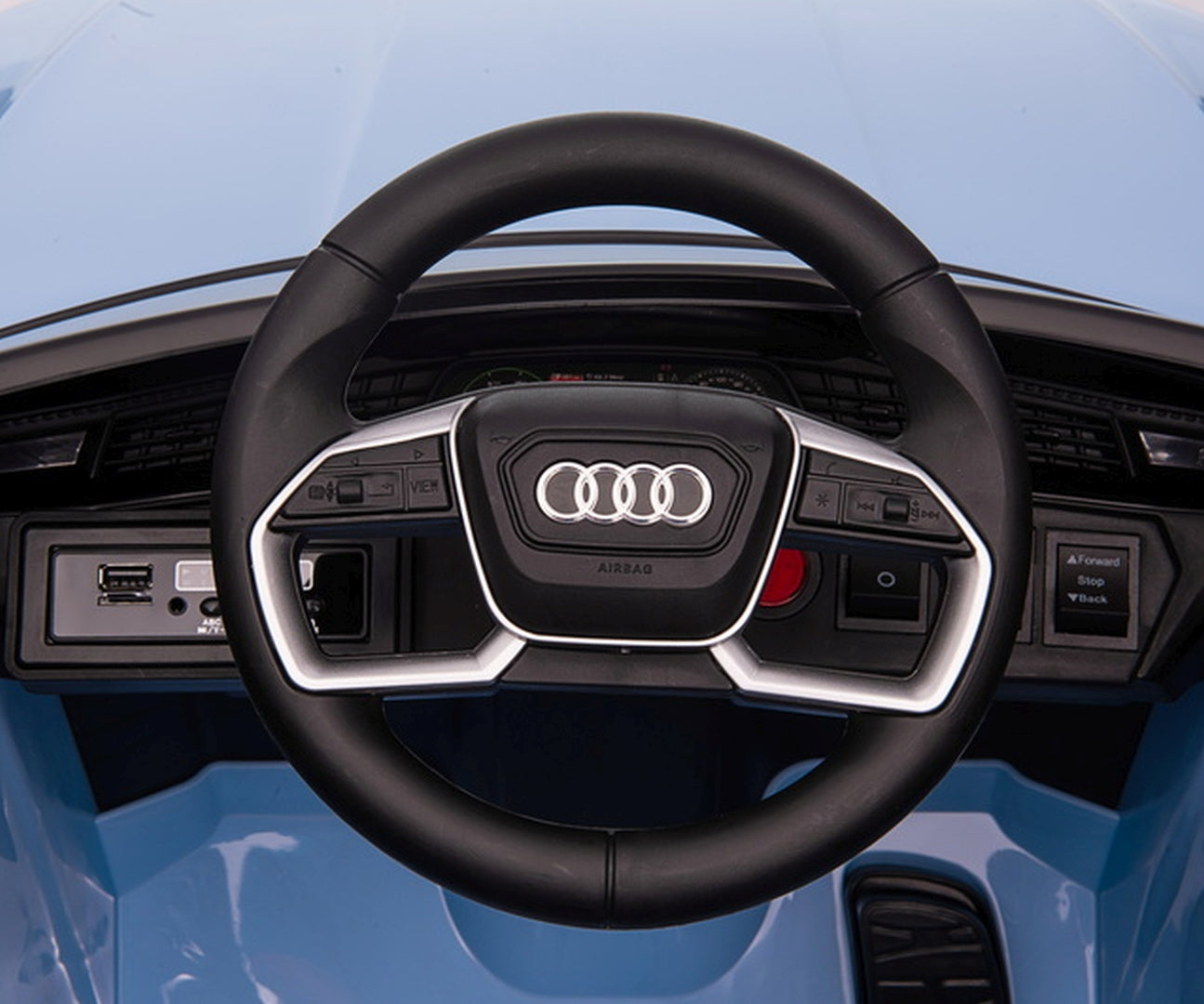 Audi E-Tron Sportback 4x4 lasten sähköauto sininen 3+ - Sähköautot - Lasten ajoneuvot