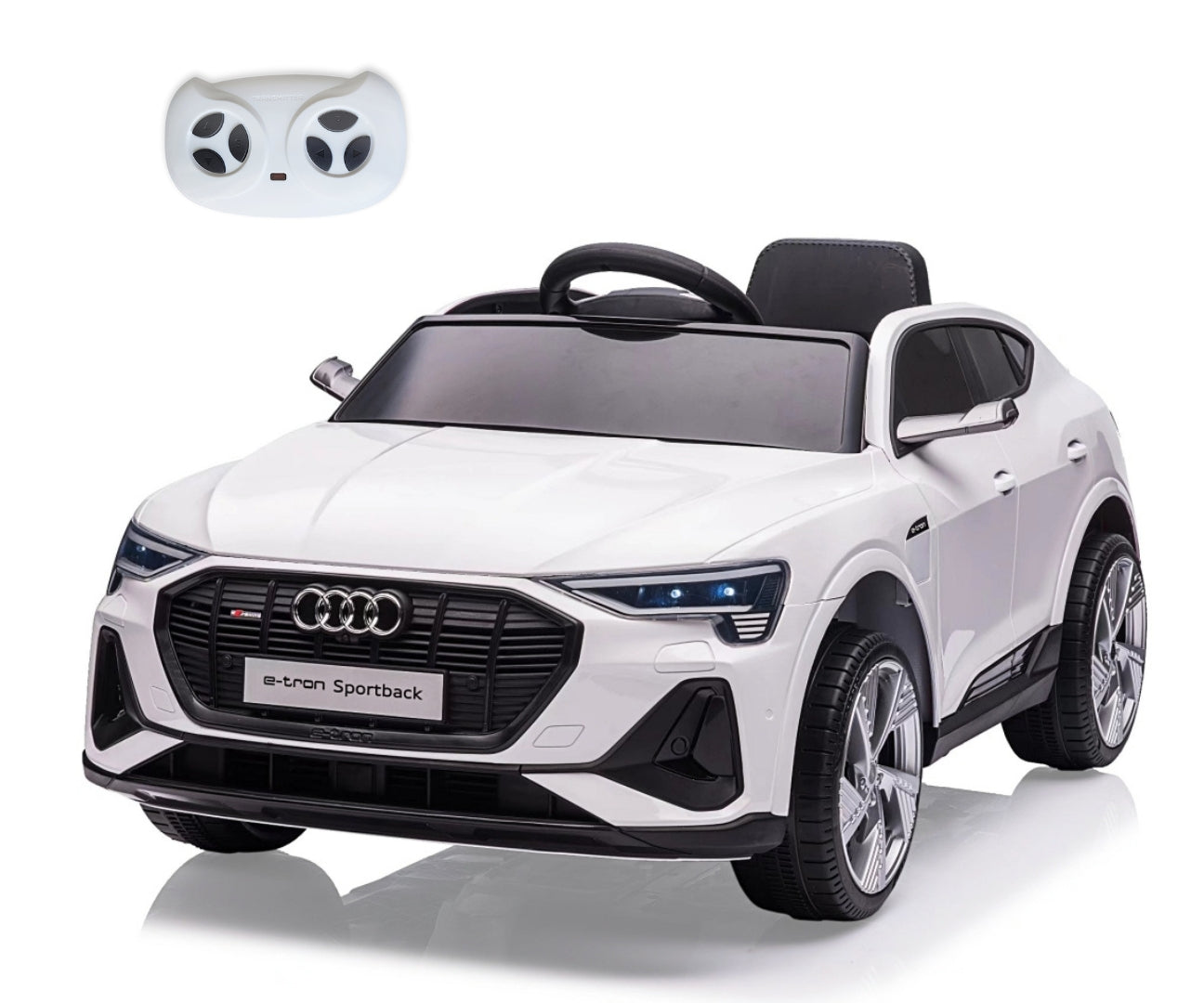 Audi E-Tron Sportback 4x4 lasten sähköauto valkoinen 3+ - Sähköautot - Lasten ajoneuvot