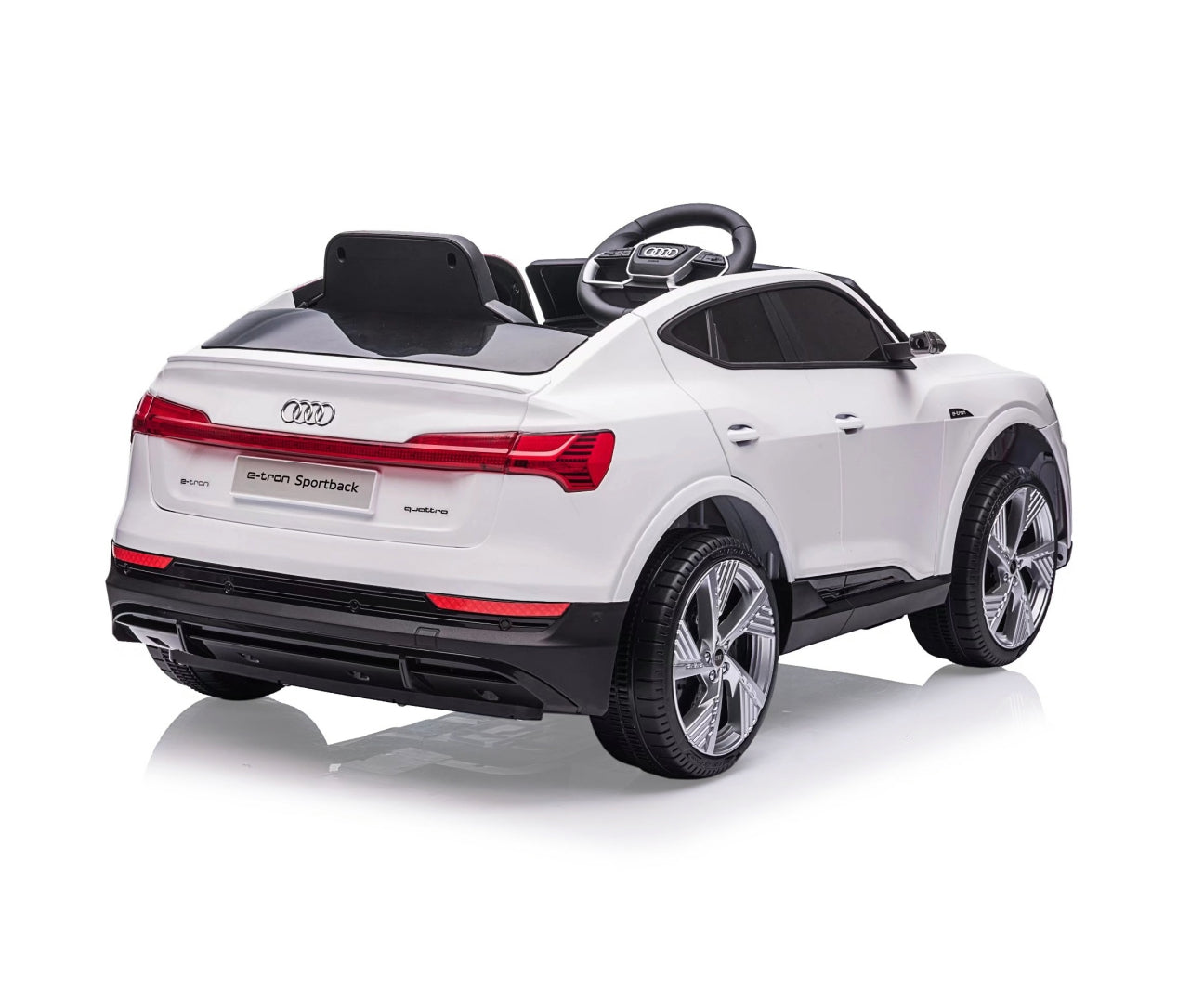 Audi E-Tron Sportback 4x4 lasten sähköauto valkoinen 3+ - Sähköautot - Lasten ajoneuvot