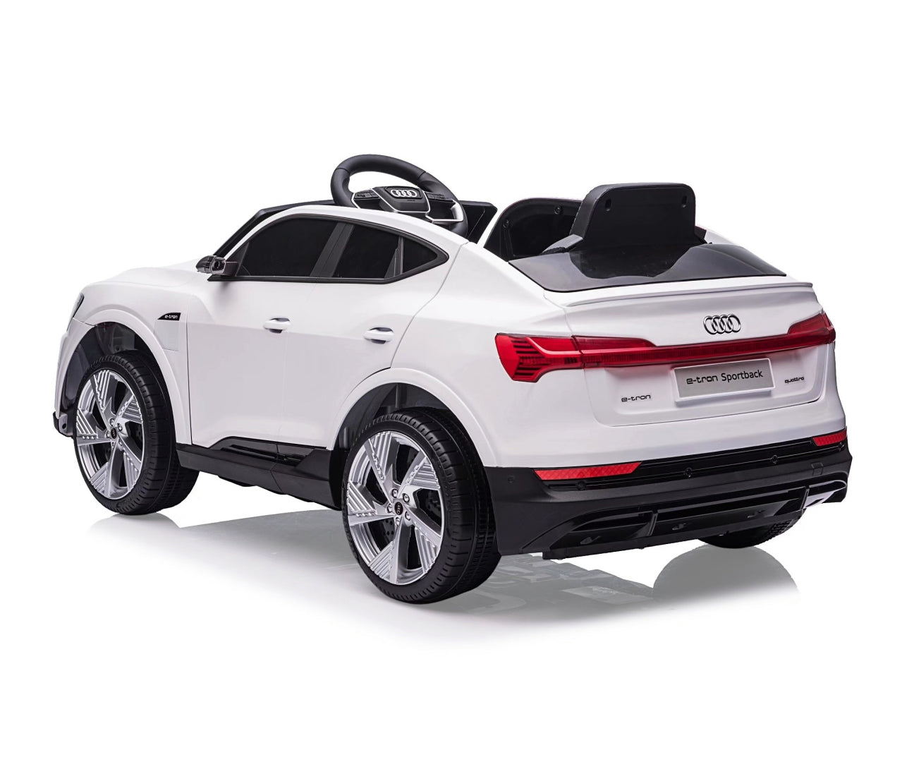 Audi E-Tron Sportback 4x4 lasten sähköauto valkoinen 3+ - Sähköautot - Lasten ajoneuvot
