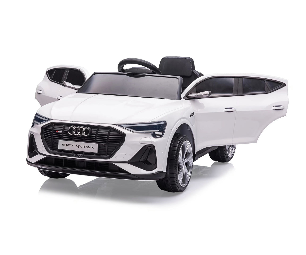 Audi E-Tron Sportback 4x4 lasten sähköauto valkoinen 3+ - Sähköautot - Lasten ajoneuvot