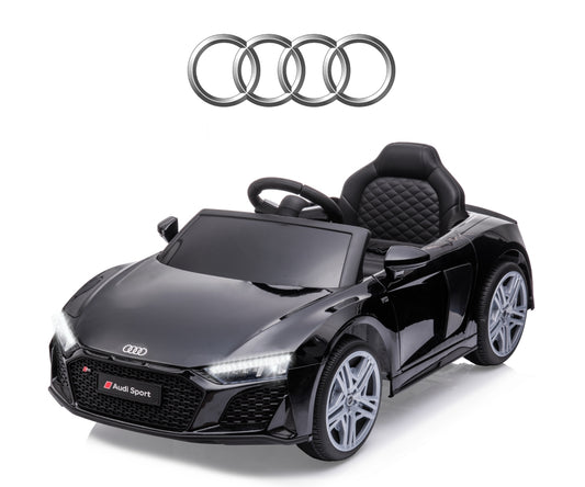 Audi R8 Spyder lasten sähköauto musta 3+ - Sähköautot - Lasten ajoneuvot