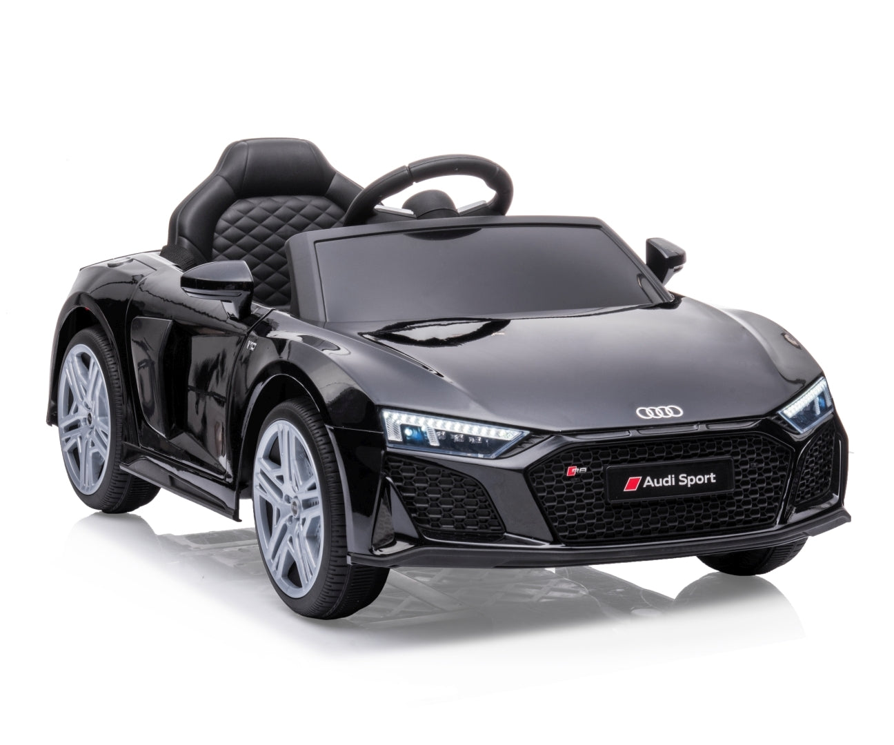 Audi R8 Spyder lasten sähköauto musta 3+ - Sähköautot - Lasten ajoneuvot