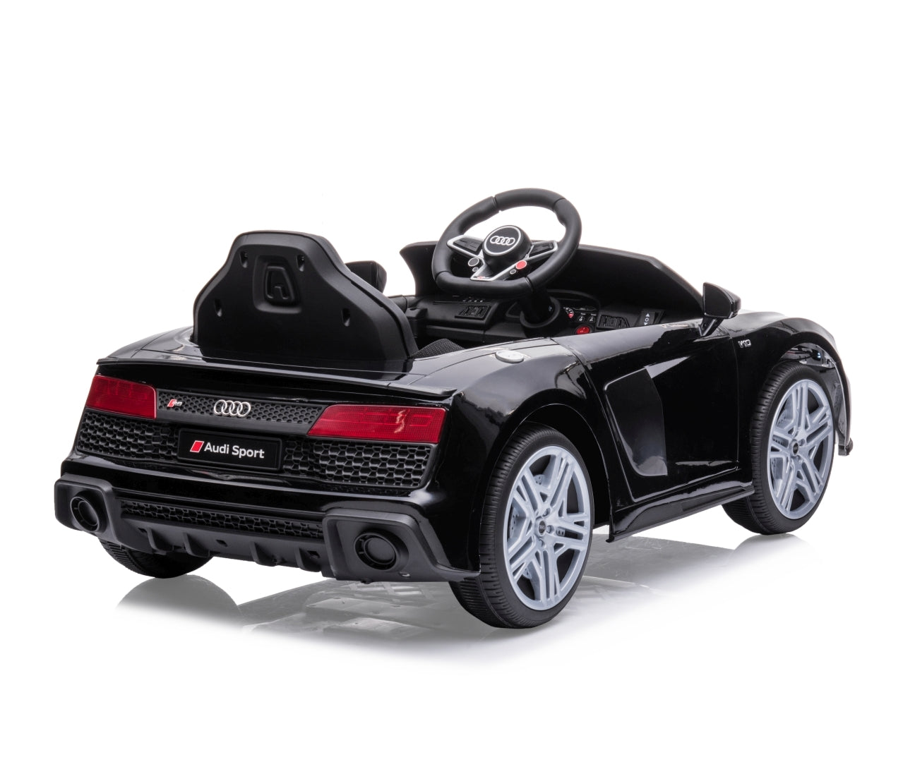 Audi R8 Spyder lasten sähköauto musta 3+ - Sähköautot - Lasten ajoneuvot