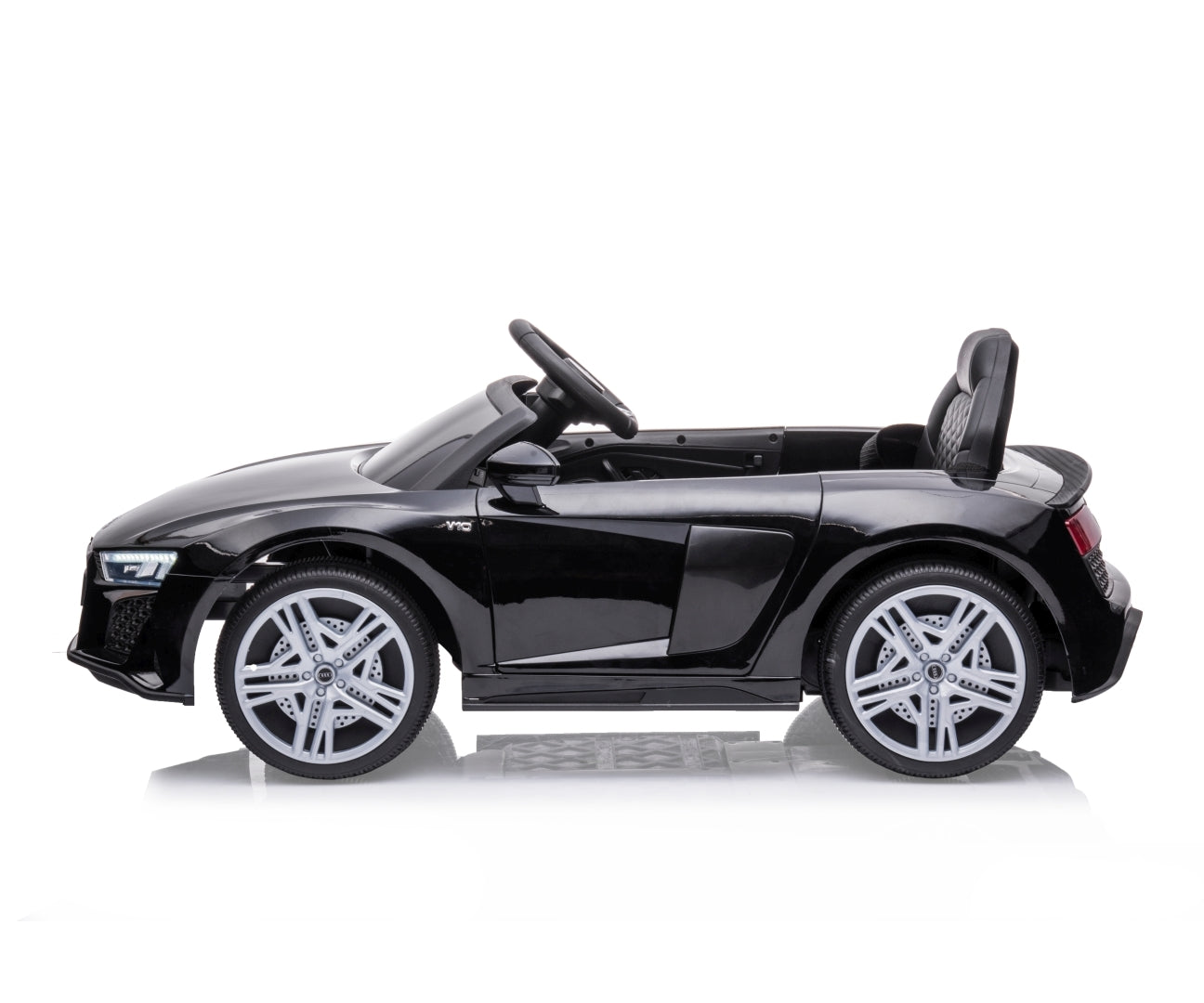 Audi R8 Spyder lasten sähköauto musta 3+ - Sähköautot - Lasten ajoneuvot