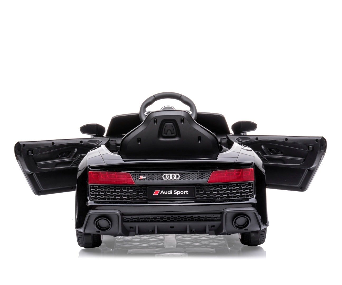 Audi R8 Spyder lasten sähköauto musta 3+ - Sähköautot - Lasten ajoneuvot