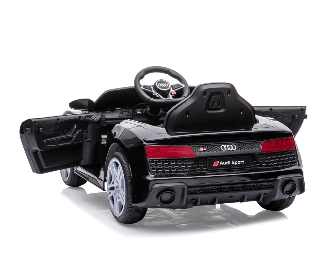 Audi R8 Spyder lasten sähköauto musta 3+ - Sähköautot - Lasten ajoneuvot