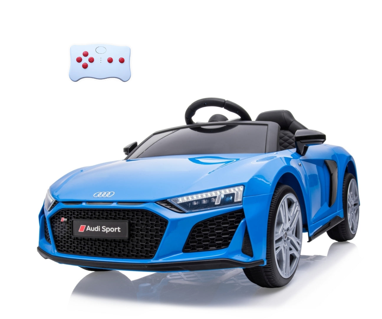 Audi R8 Spyder lasten sähköauto sininen 3+ - Sähköautot - Lasten ajoneuvot