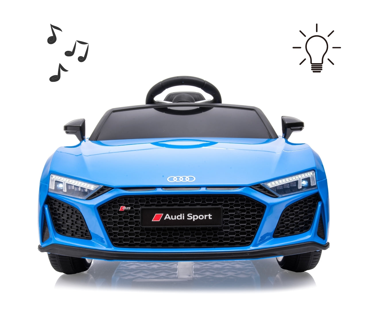 Audi R8 Spyder lasten sähköauto sininen 3+ - Sähköautot - Lasten ajoneuvot