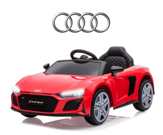 Audi R8 Spyder lasten sähköauto punainen 3+ - Sähköautot - Lasten ajoneuvot